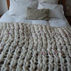 Luxury Chunky Hand Knitted Throw